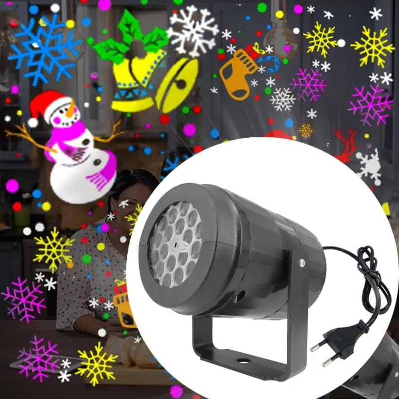 

Светодиодный сценический светильник в виде снежинки, Белый прожектор в виде шторма, атмосфера, праздничное семейвечерние ничное украшение,...