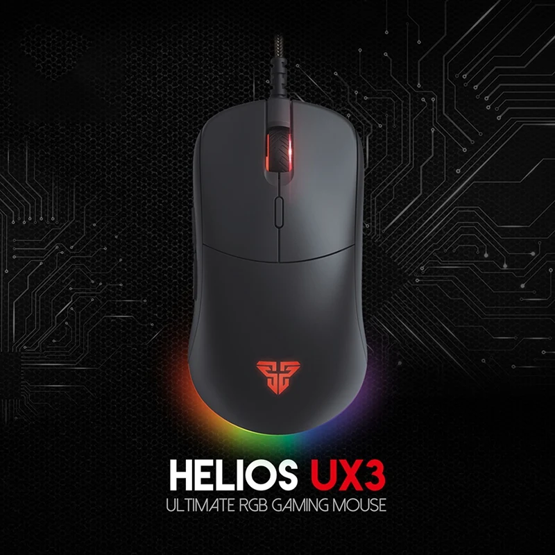 FANTECH UX3 игровой Мышь проводной офисные 10000 Точек на дюйм 6D макро RGB макро-объектив