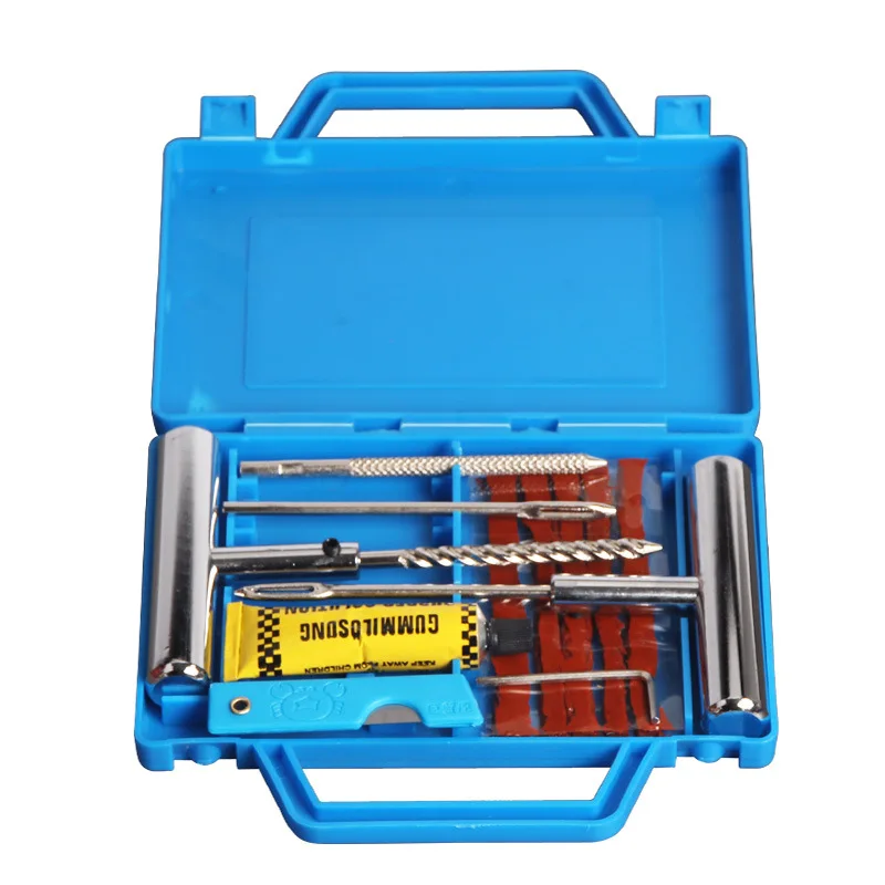 

7pcs Fast Emergency Tire Repair Kit Car Trunk Motorcycle Tubeless Vacuum Tires Puncture Plug Repairing Patch Tire Repair Tool