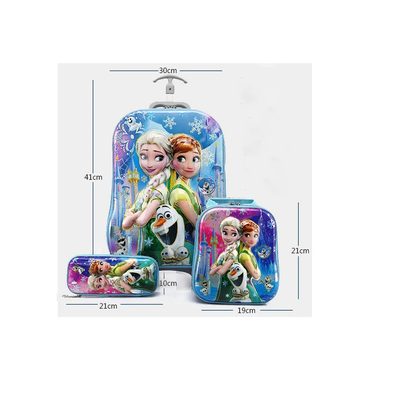 2018 новый детский рюкзак школьный с чемодан тележка на колесах для мальчиков и