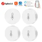 Смарт-датчик температуры и влажности Tuya ZigBee, работает со шлюзом Zigbee через приложение Alexa Google Home SmartLifeTuya