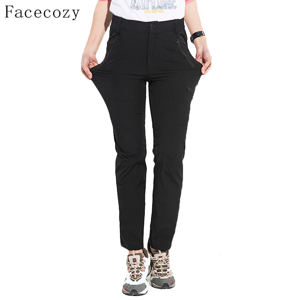 Женские эластичные брюки Facecozy летние быстросохнущие для охоты походов и тонкий