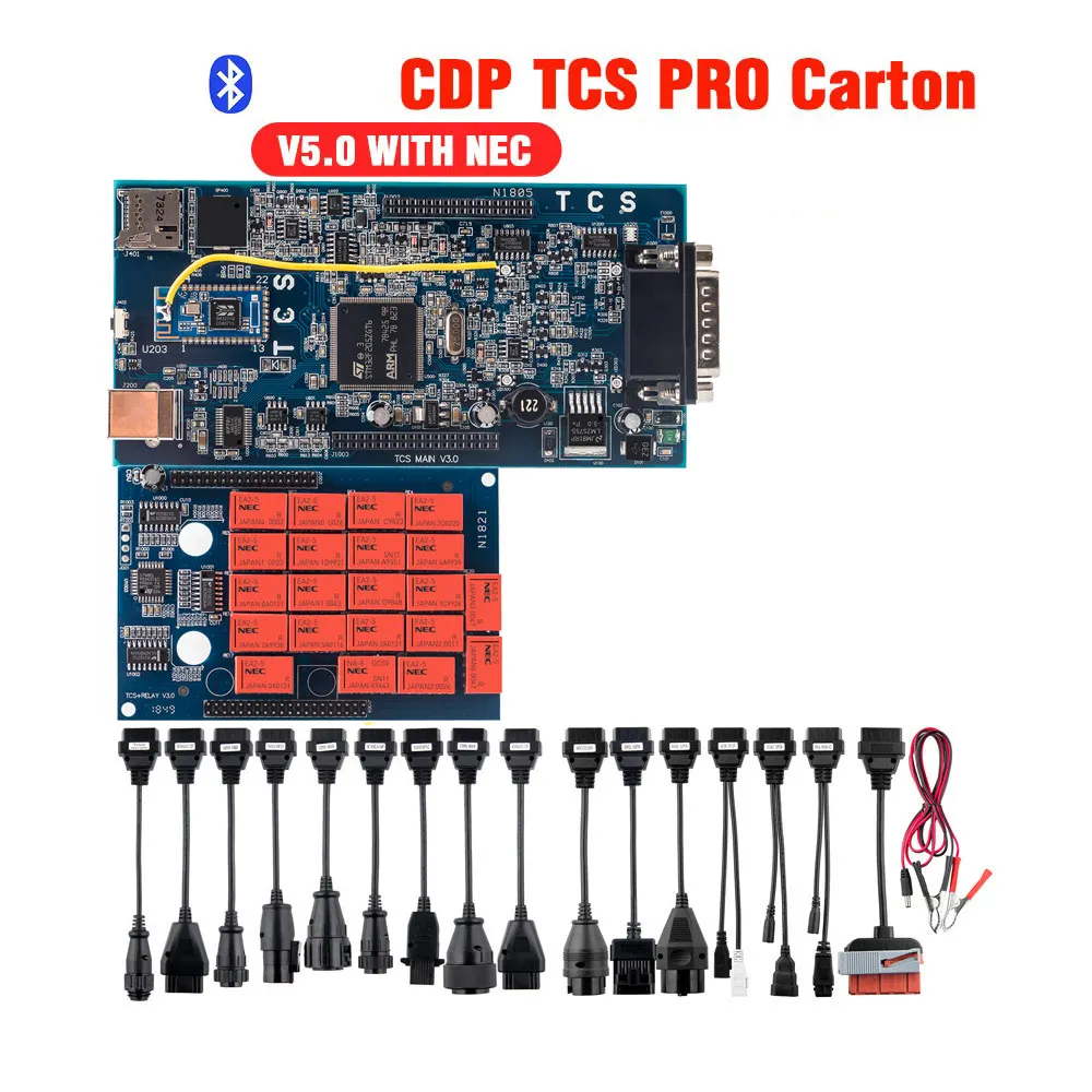 Type 11 Полный комплект кабелей для легковых и грузовых автомобилей cdp tcs pro кабели 8 автомобильных кабелей+ 8 грузовых кабелей TCS PRO - Цвет: Type 11
