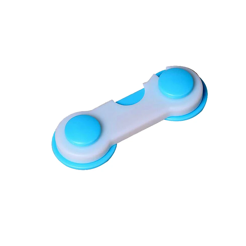 Blue 4 шт./лот, экологически чистый защитный замок для шкафов и шкафов, защитный замок для детей - Цвет: Blue