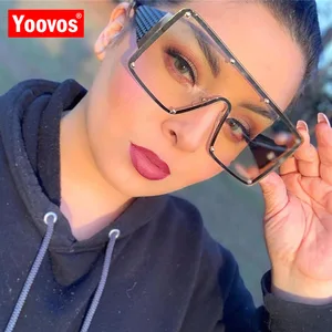 Yoovos 2021 Солнцезащитные очки женские роскошные очки для женщин винтажные солнцезащитные очки с большой оправой классические ретро Oculos De Sol Feminino