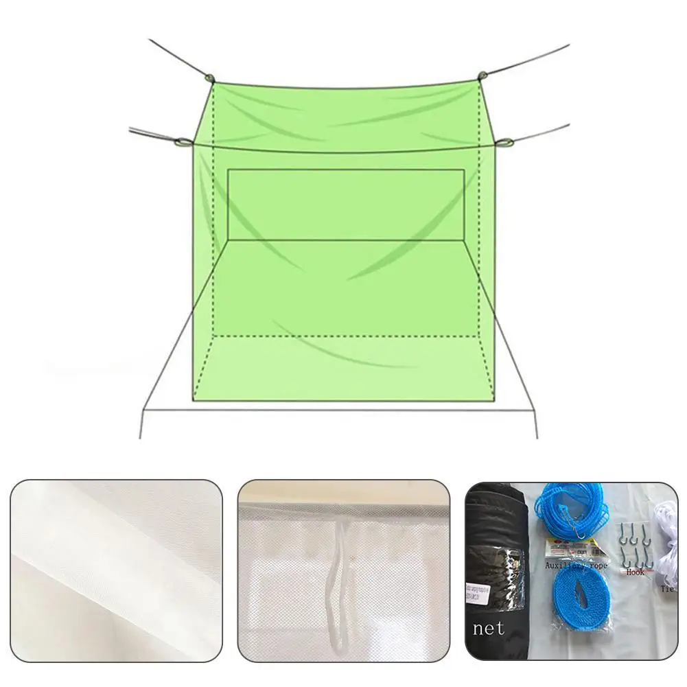 

New Portable Mosquito Net Four Corners Enhanced High Quality Portable Easy Single-person Folding Mosquito Net For Camping
