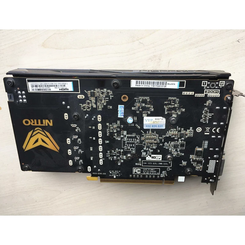 Оригинальная Видеокарта SAPPHIRE RX 460 4GB видео-открытка AMD Radeon RX 460 4GB Nitro+ видеокарты GPU компьютерная карта HDMI не майнит