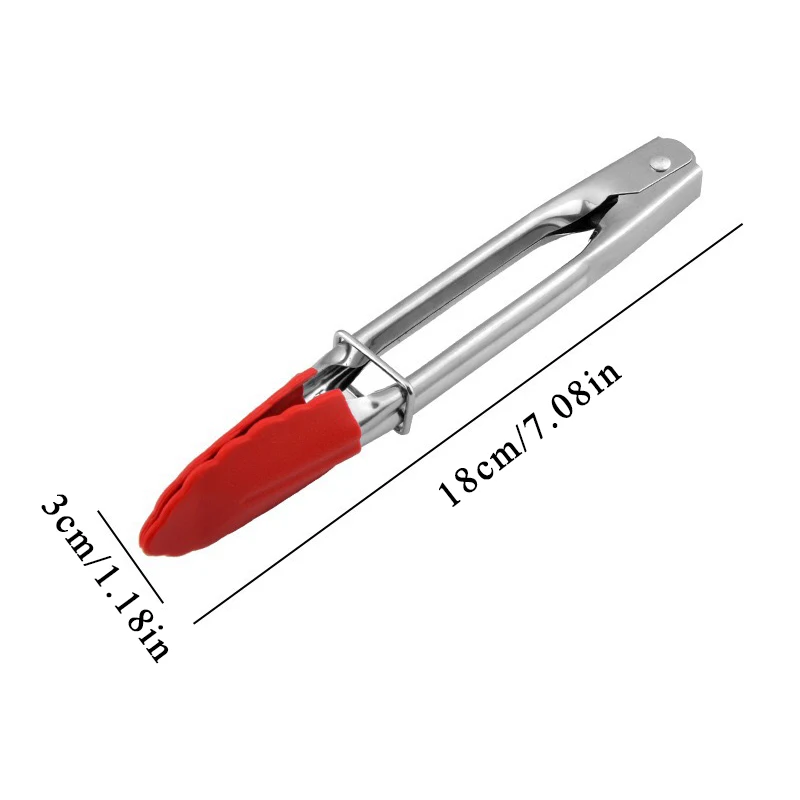 1PCS Silicone BBQ Grilling Tong Salad Bread Serving Non-Stick Kitchen Barbecue Cooking with Joint Lock | Дом и сад