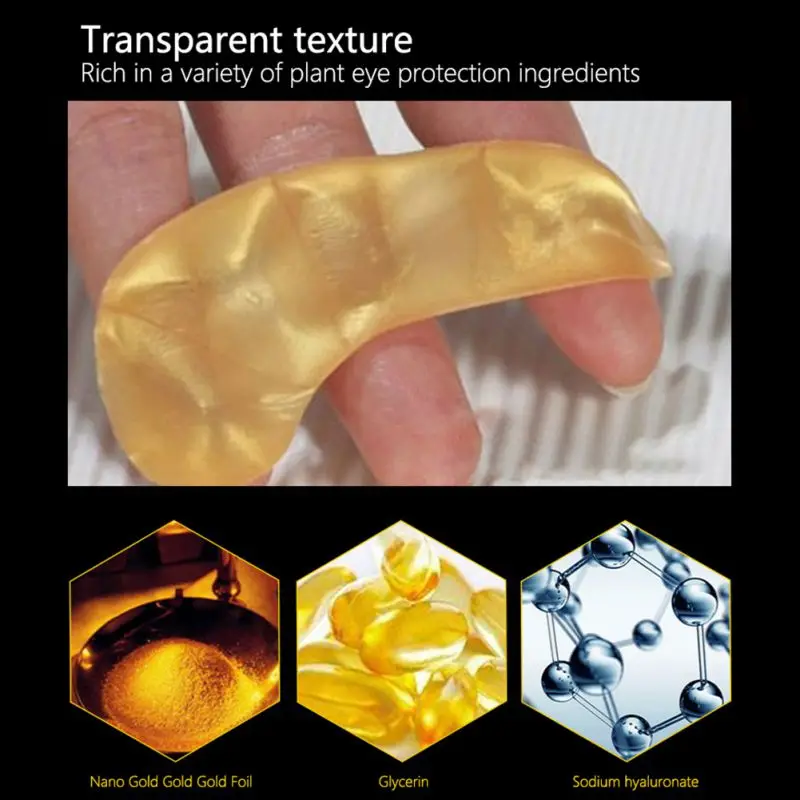 

Collagen Gold Eye Masks Remove Dark Circles & Fade Puffiness Beauty Patches for Eyes Skin Care I