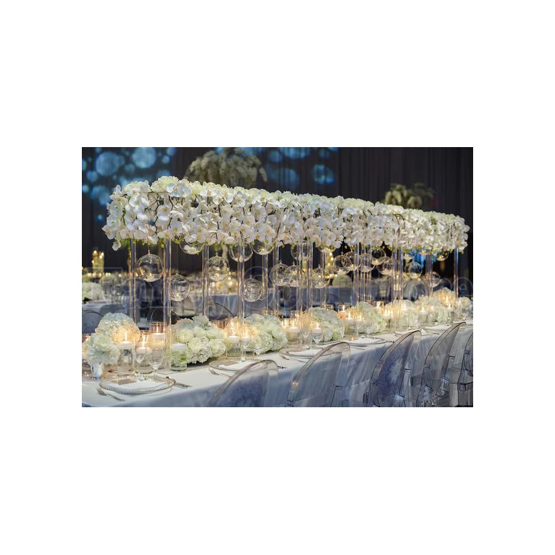 Акриловый кристаллический стол высотой 60 см центральный элемент Цветочная