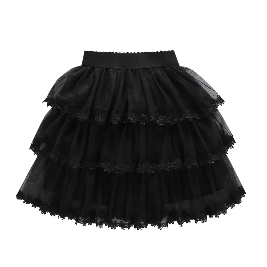 Модная Однотонная юбка пачка для малышей маленьких девочек бальное платье