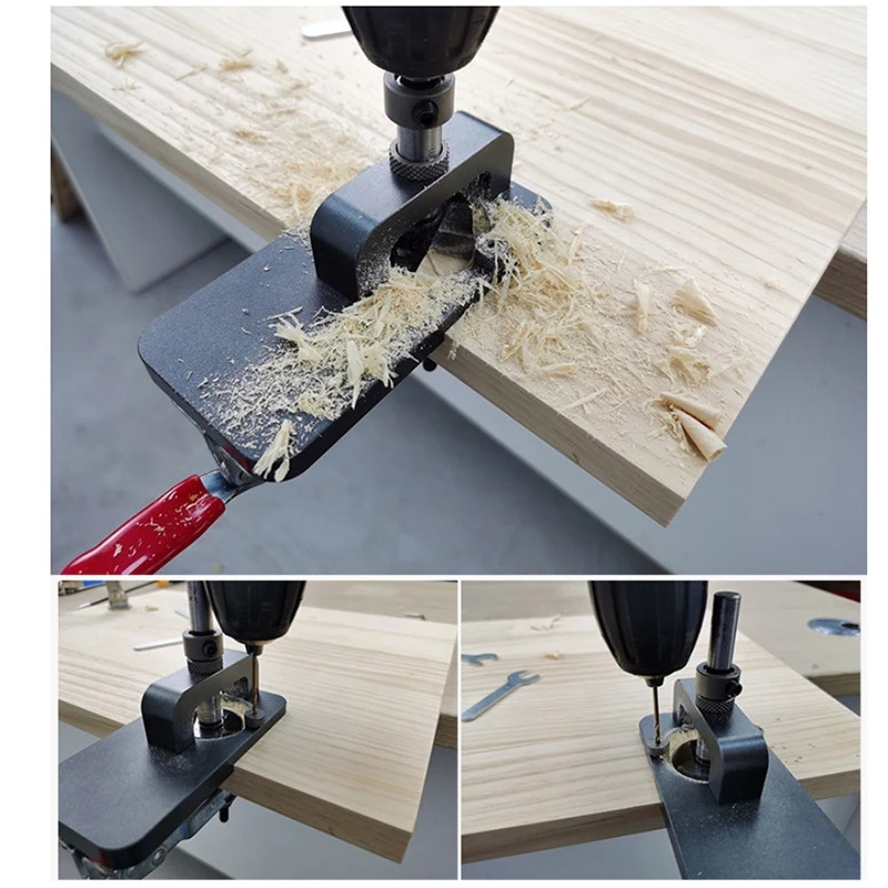 

FANSON Woodworking Hole Opener 35mm Hinge Opener Door Cabinets Hinge Locator Woodworking Hole Drilling Guide Locator