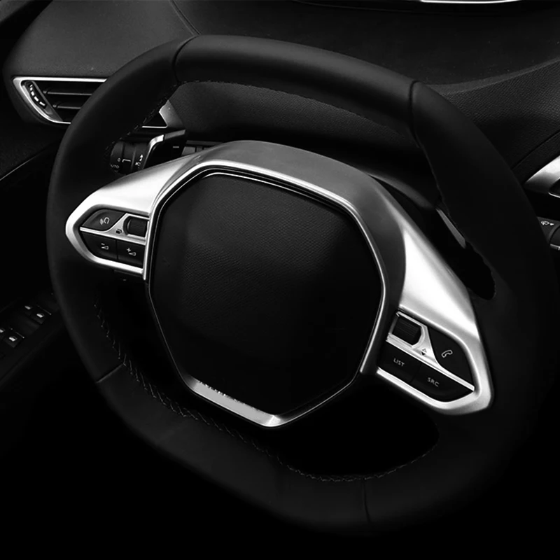 

Car Styling For Peugeot 2008 2019-Present Car Steering Wheel Sequins Covers Trim Interior Sequins Sticker Auto Accessories