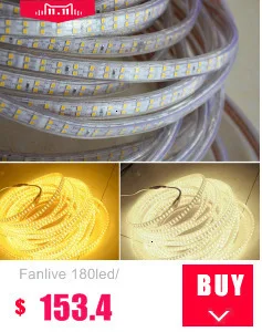 Fanlive 5050 60 светодиодов/m Ac110v/220 v 14,4 Вт/м 840lm/m цветная(Rgb) Светодиодная лента, светильник 25 м/лот+ rgb-контроллер
