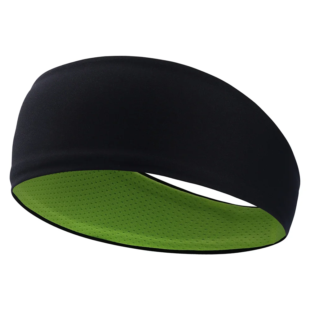Black And Green Летние повязки для волос, эластичные мягкие эластичные спортивные велосипедные Нескользящие головные уборы, аксессуары для волос для мужчин, женщин и девочек - Цвет: Black And Green