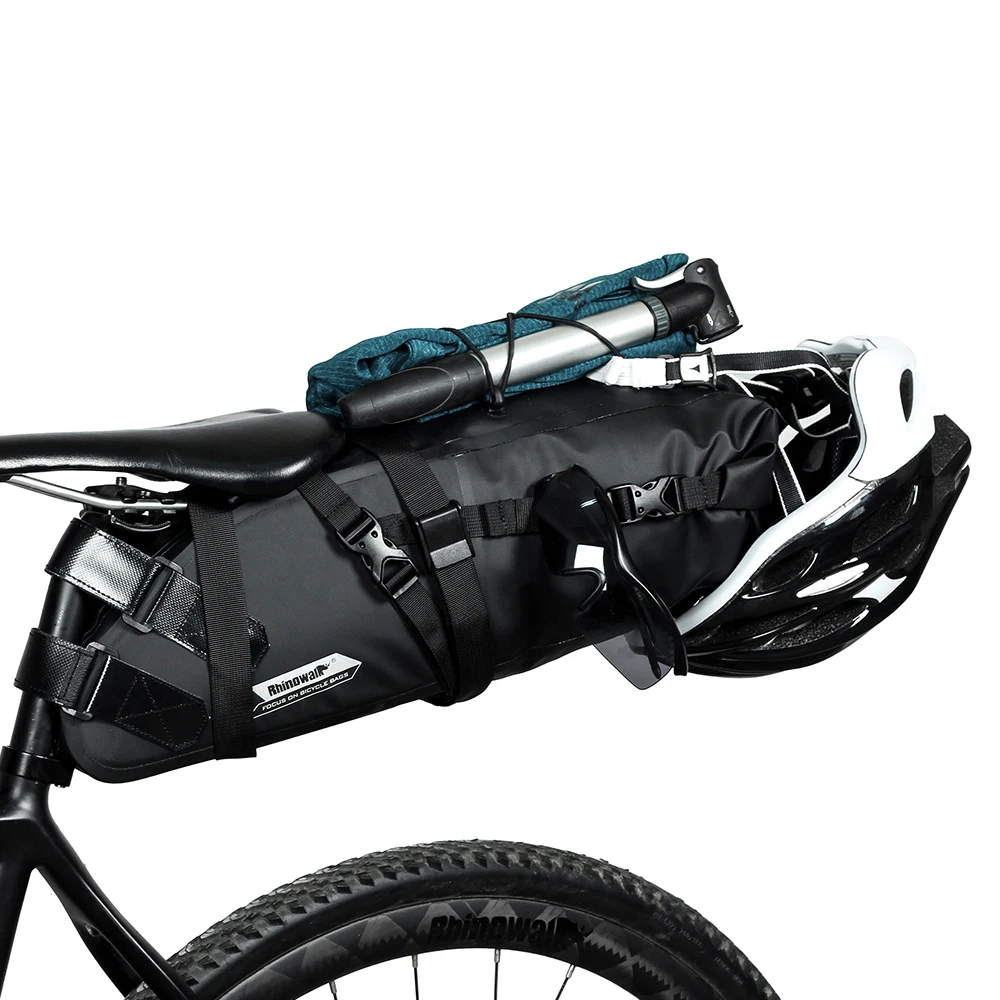 

10L Bike Bicycle Saddle Bag Nylon Waterproof Tail Seat Pouch Cycling Rear Pack Pannier Storage Bags