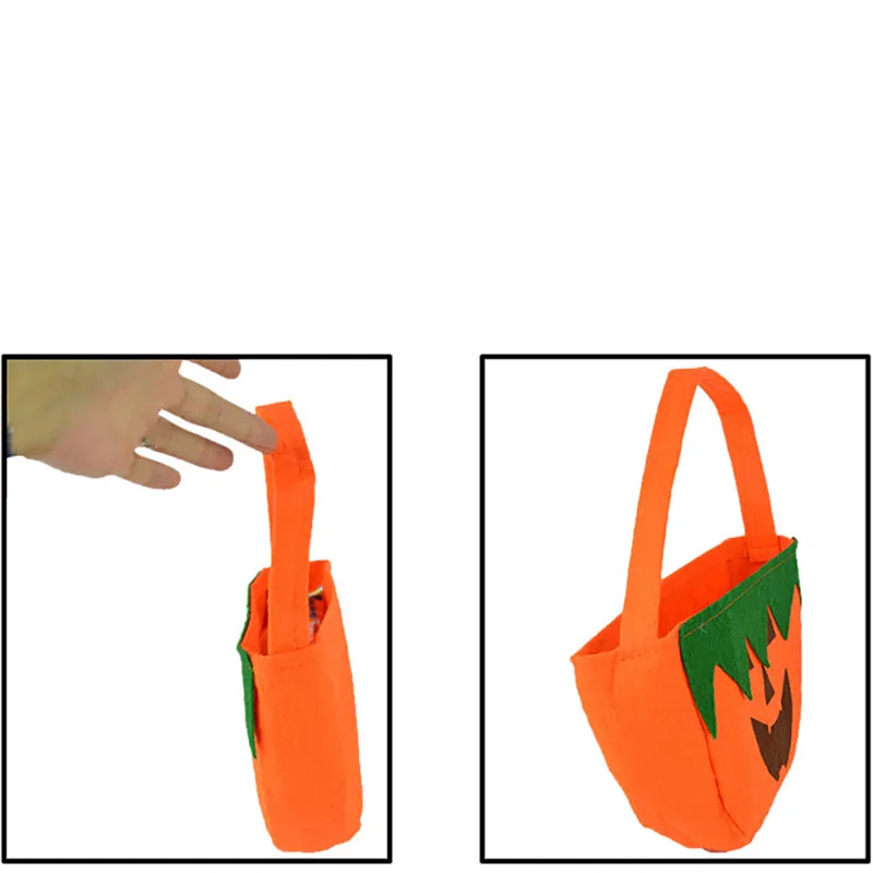 Мультяшная сумка для Хэллоуина Детские сумочки сладостей и конфет черная с