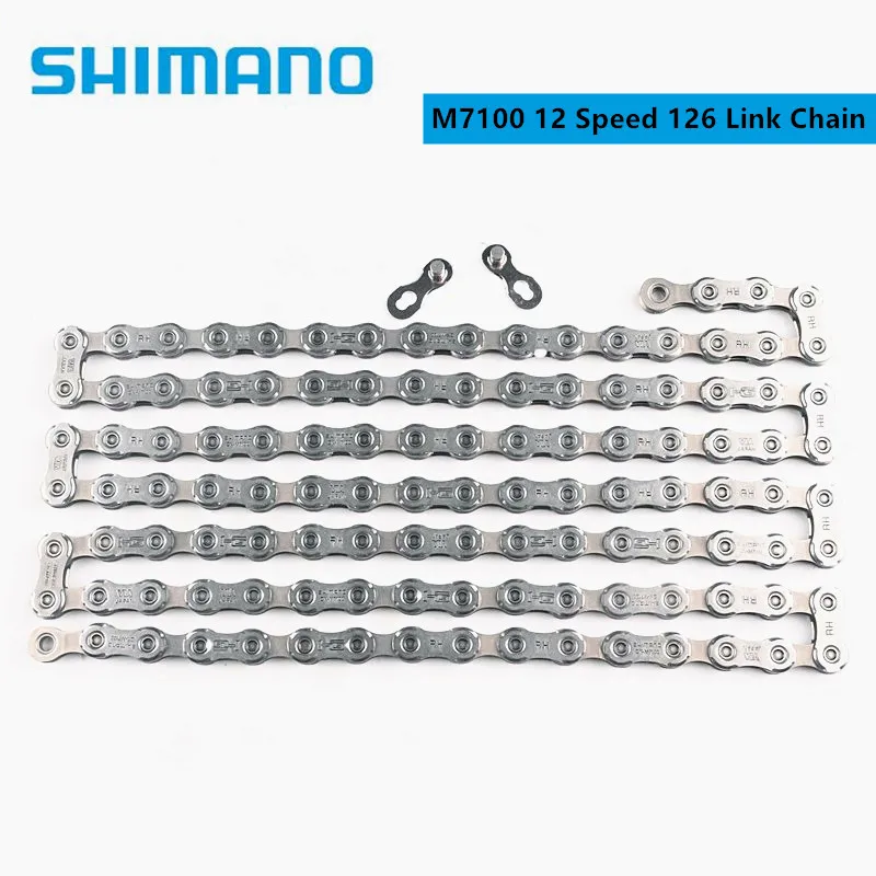Цепь SHIMANO SLX M7100 M6100 M8100 12 скоростей 118/126 звеньев цепь для горного велосипеда CN MTB