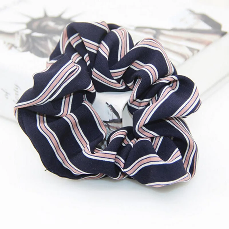 

Striped Print Scrunchies for Women Hair Accessories Scrunchie Summer New