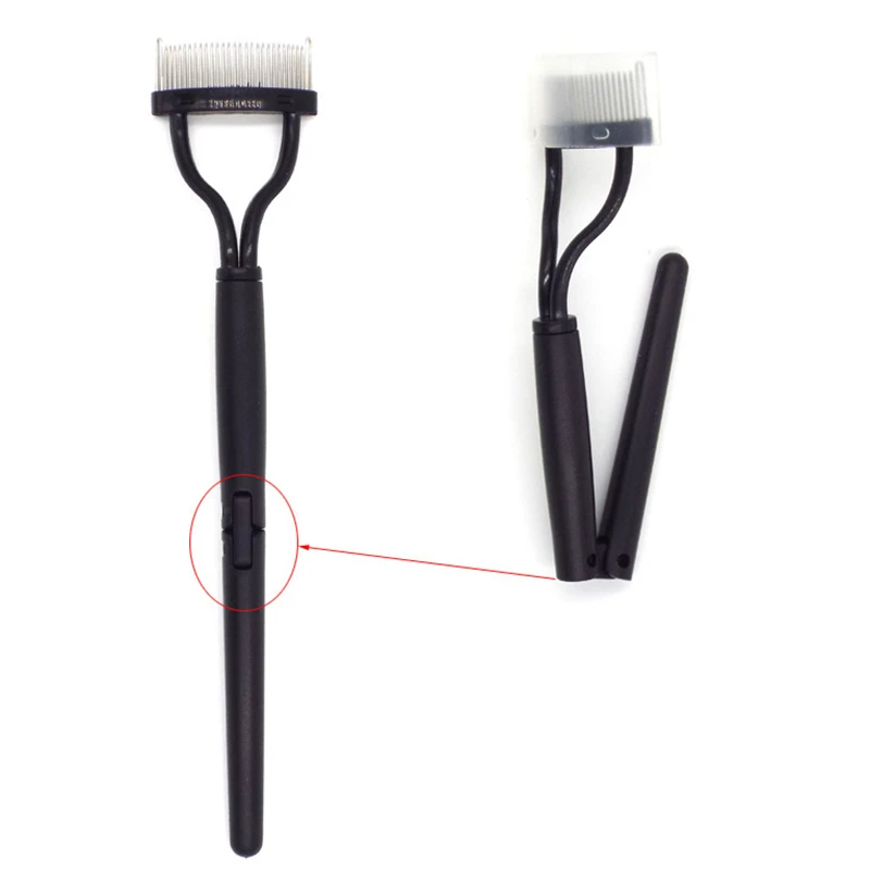 Разделитель ресниц для подтягивающий локон металлическая кисть тушь