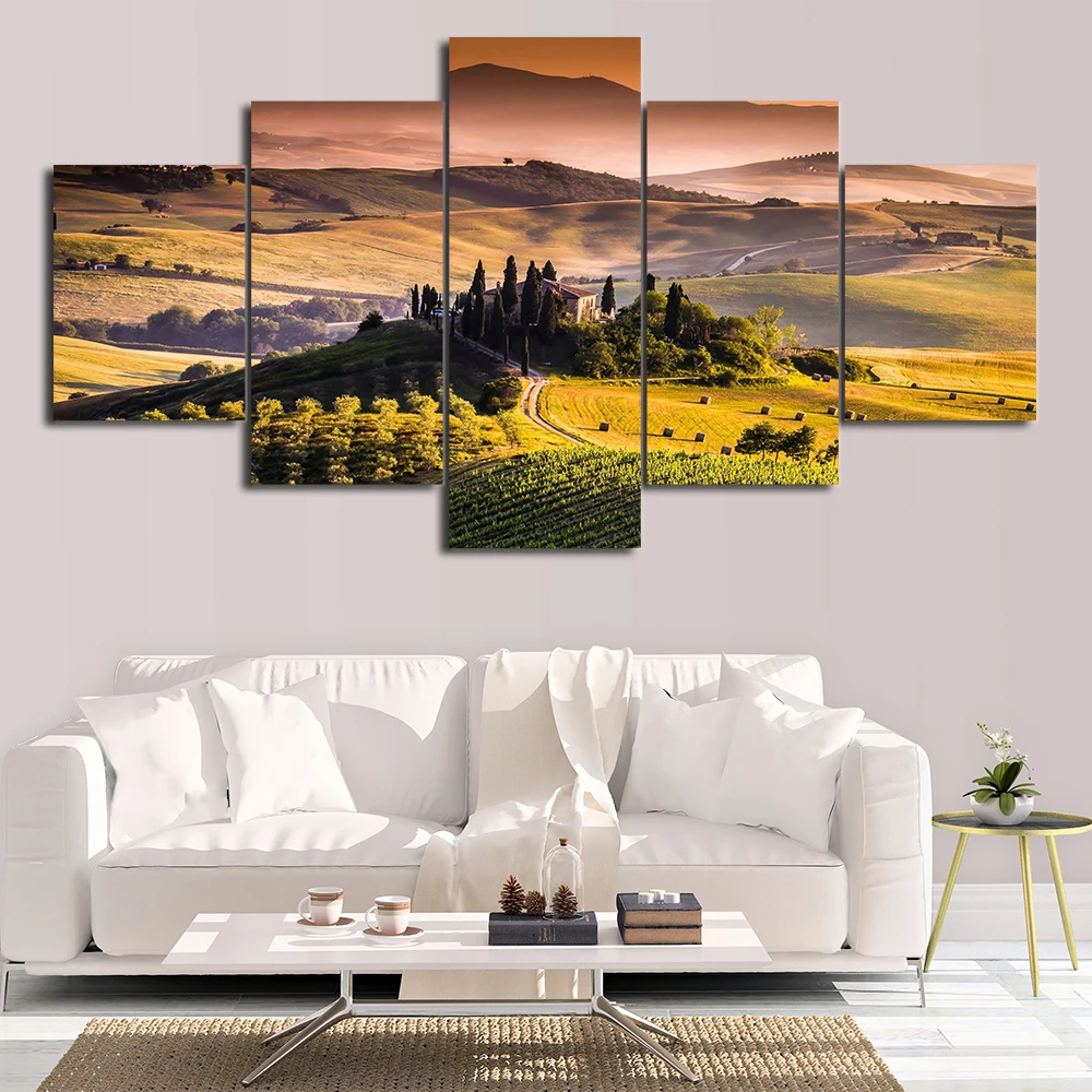 5 шт. декоративные настенные картины для гостиной|Рисование и каллиграфия| |