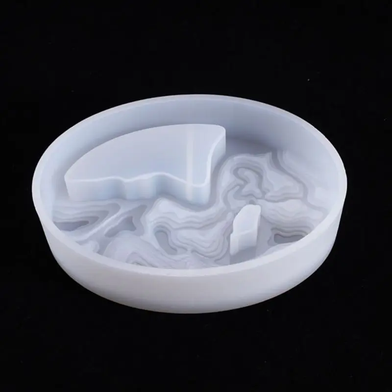 

Crystal Epoxy Resin Mold Oval Potted Casting Silicone Mould Handmade DIY Crafts T4MD
