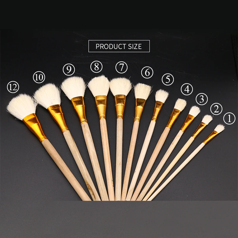 

10PCS of wool brush, brush glue, sweep gold leaf, high quality brush, soft, hot stamping blade,different models free shipping