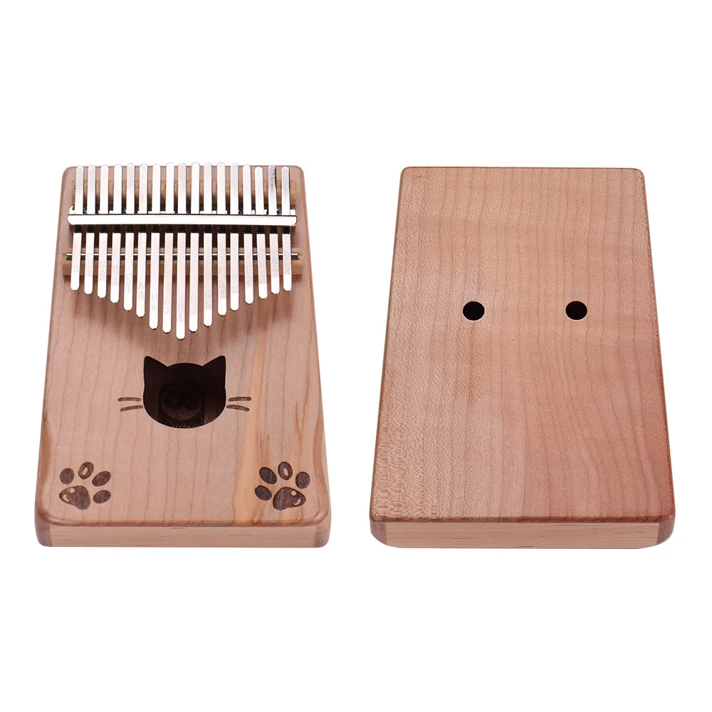 Уолтер. t Портативный 17 клавишным Kalimba игрушечное пианино Mbira клена с сумкой для