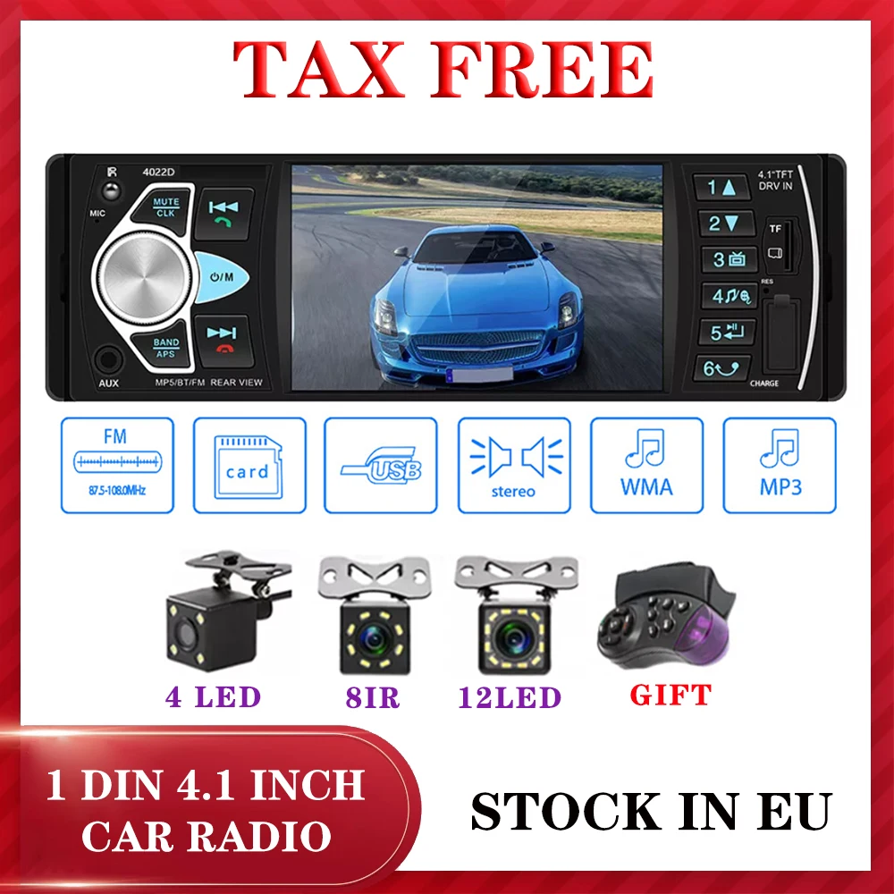 

Автомагнитола 1Din, FM, стерео, аудио плеер, Bluetooth, автомагнитола, рекордер с поддержкой колесных колес заднего вида для Renault Duster Clio 5