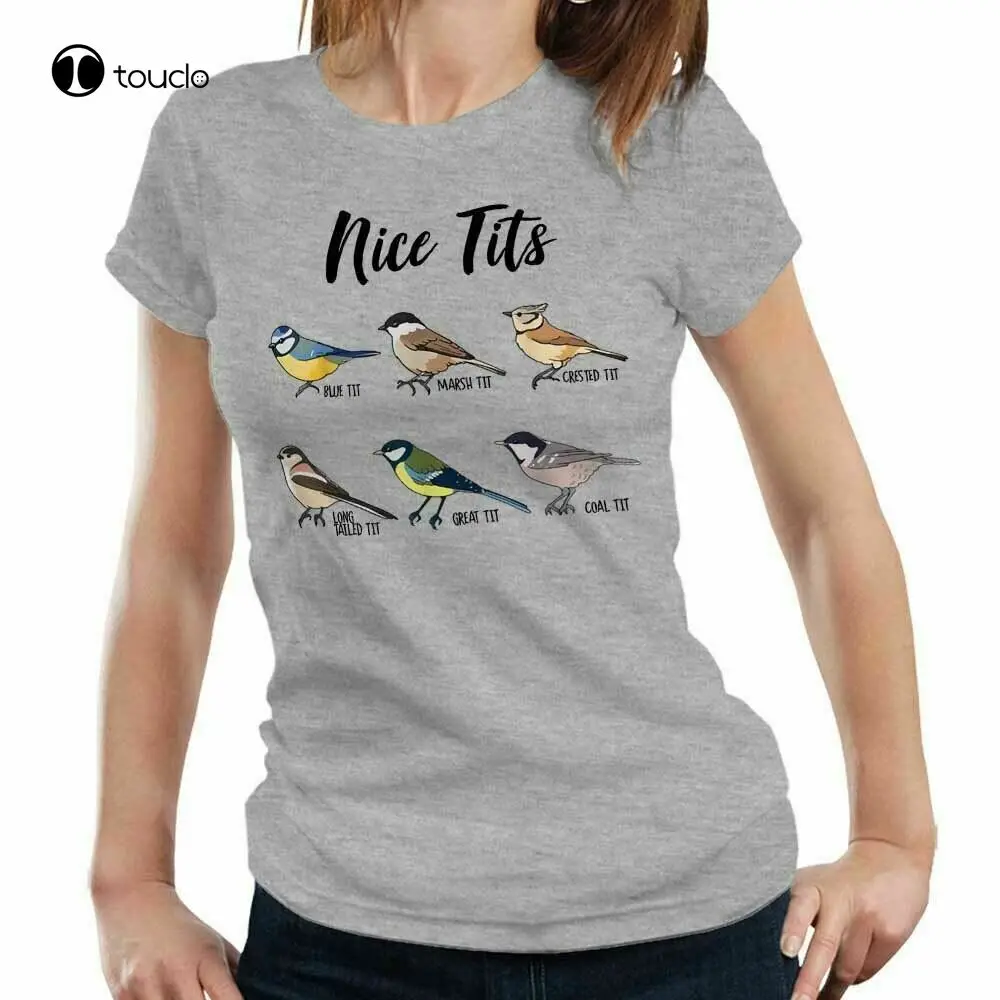 

Футболка с надписью Nice Tit Для женщин-смешная, с птицами, для наблюдения за птицами, для взрослых, смешная футболка унисекс