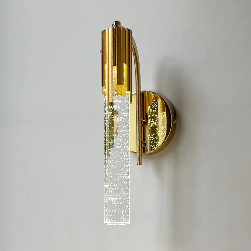 Креативное настенное светодиодное бра с прозрачными пузырями фоновое для