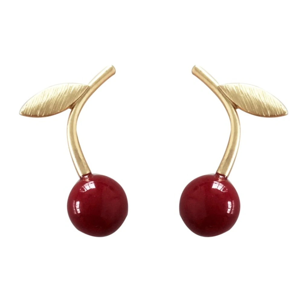

Fashion Women Large Cherry Earrings Exaggerated Personality Is Suitable For Round Fruit Stud Earrings Earrings