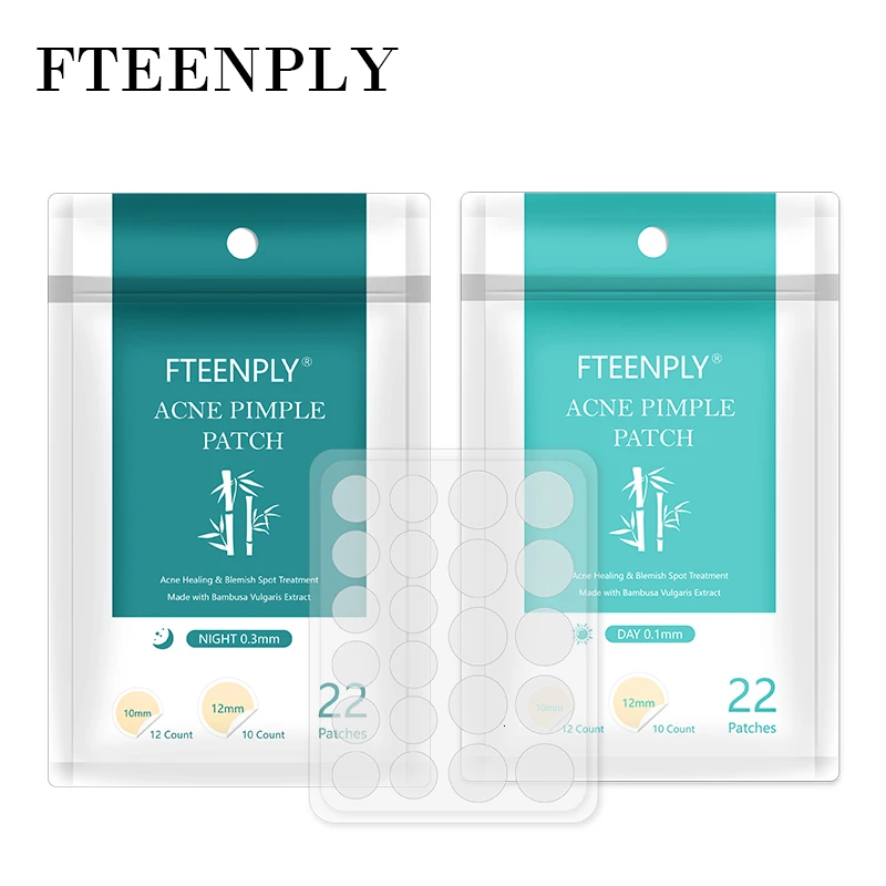 FTEENPLY Acne Pimple Patch Invisible Acne Treatment Stickers Face Mask Blemish Comedo Remover Facial Beauty Skin Care Tool 22PCS