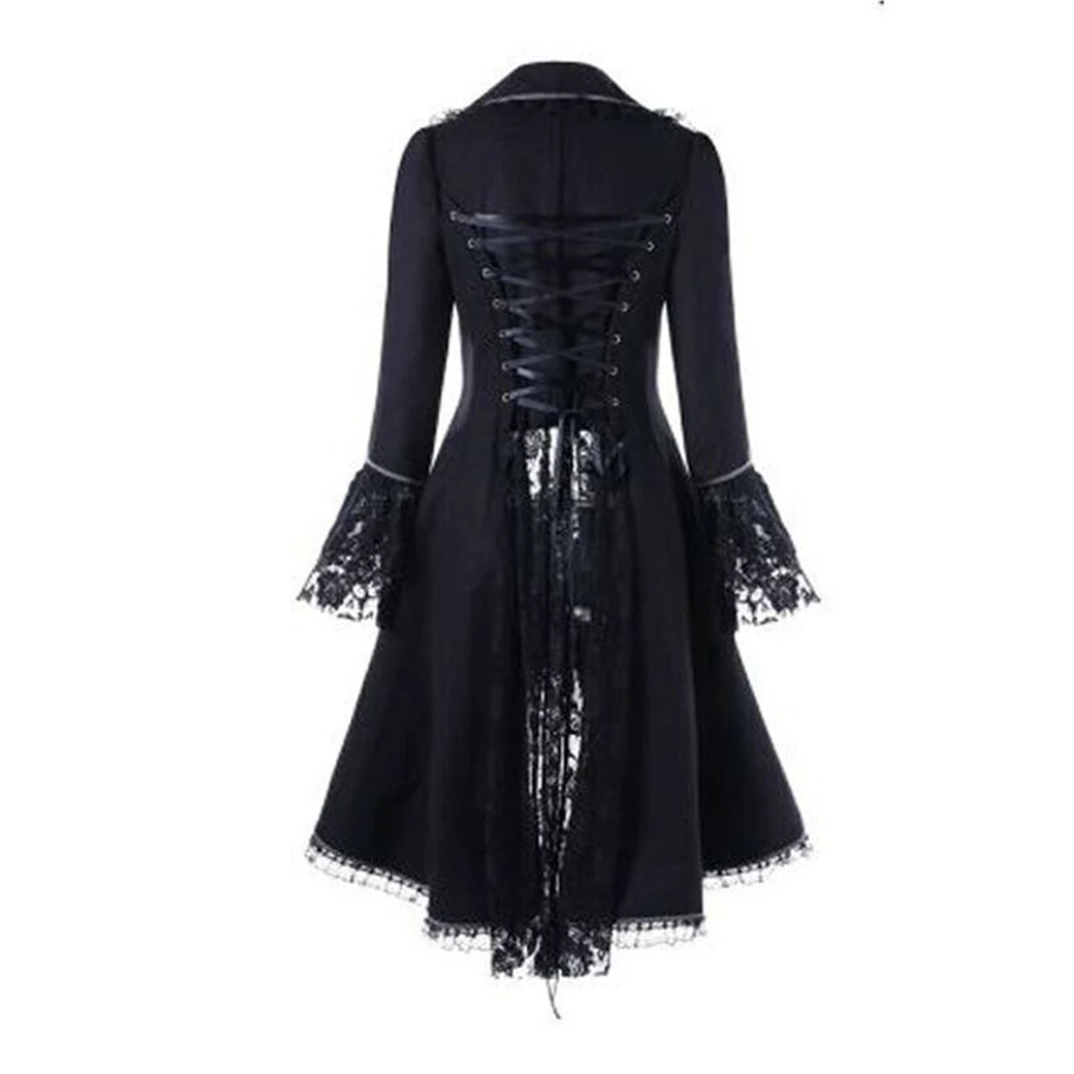 2019 женский винтажный Готический викторианский средневековый костюм с длинным