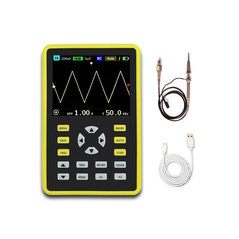 

Handheld Digital Oscilloscope with 2.4" Color TFT Screen ADS5012H 100MHz 500MSa/s