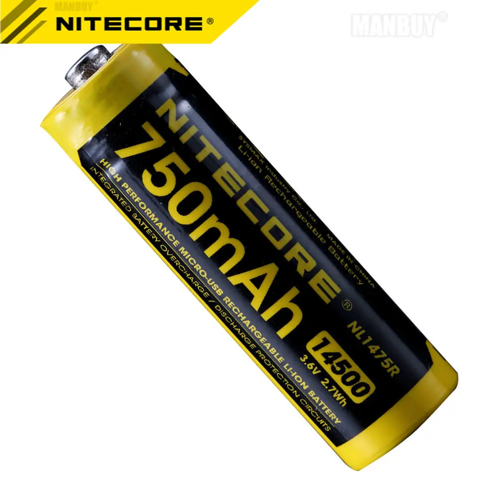 

Аккумуляторная литий-ионная батарея NITECORE NL1475R, 2023 мАч, 3,6 В