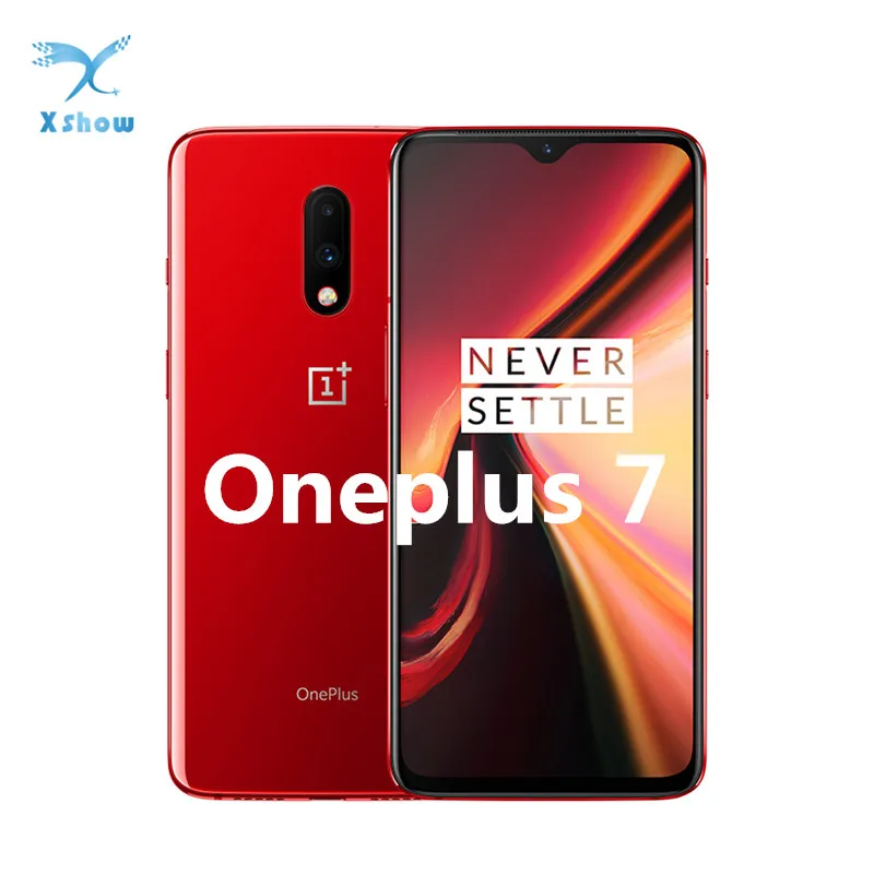 Оригинальный Oneplus 7 Мобильный телефон Глобальная Rom 6 41 дюймов AMOLED Snapdragon 855