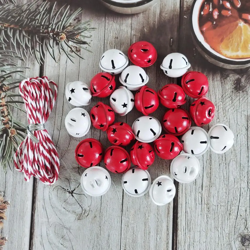 

Multicolor 1 Set Good Christmas Bells Ornaments with High Toughness Rope Practical Hanging Bells Anti-deform for Dorm