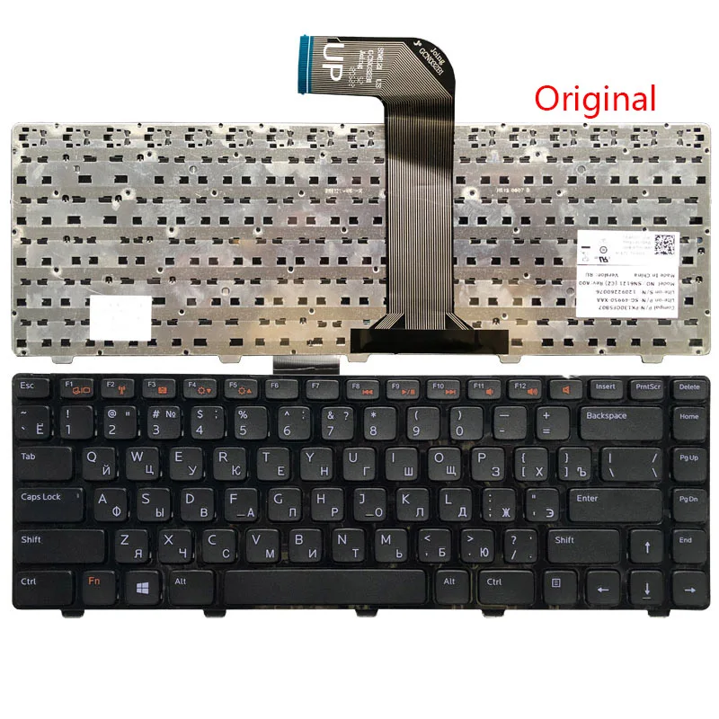 Русская клавиатура для DELL Inspiron 14R N4110 M4110 N4050 M4040 N5050 M5050 M5040 N5040 X501LX502L P17S P18 N4120 M4120