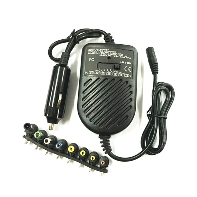 

DC 80W Car Auto Universal Charger Power Supply Adapter Set For Laptop Notebook J60F