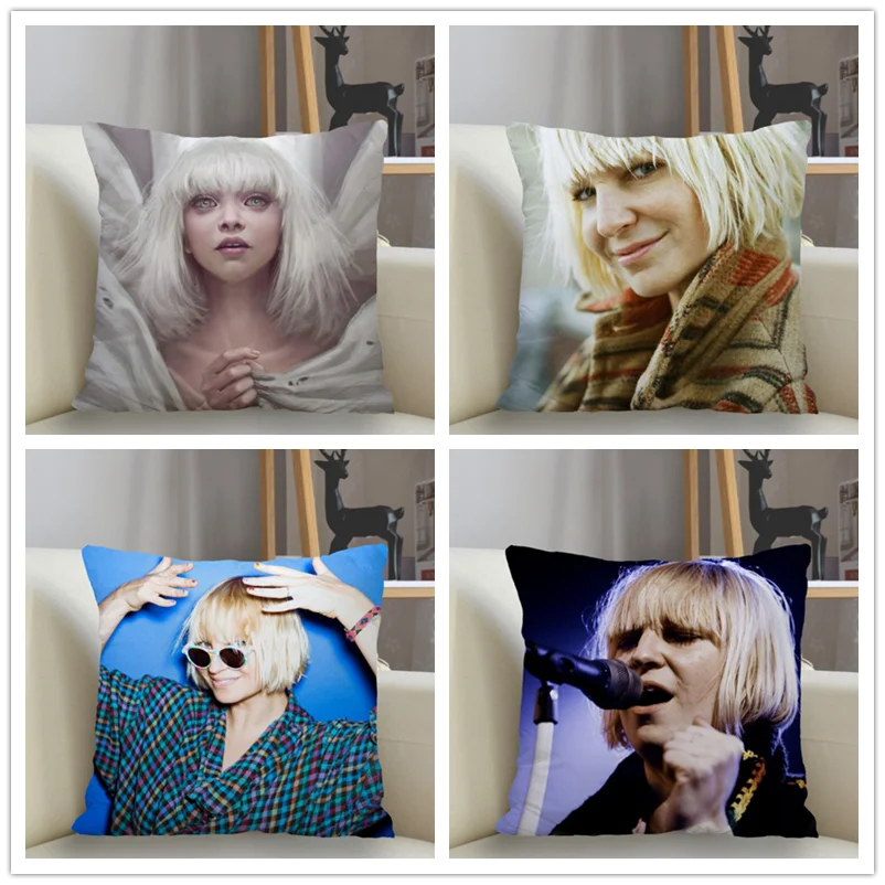 

Musife Sia Pillowcase Custom Square Pillow Cover Case Zipper Pillowcase 35*35,40*40,45*45cm Drop Shipping