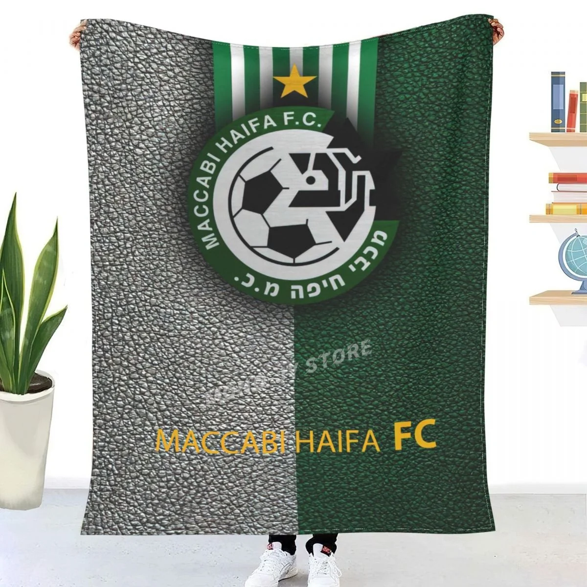 Одеяло Maccabi Haifa Fc colcha a cuadros para cama cubierta de playa mantas администраторы 70x100 220x240 220x260 | Дом и