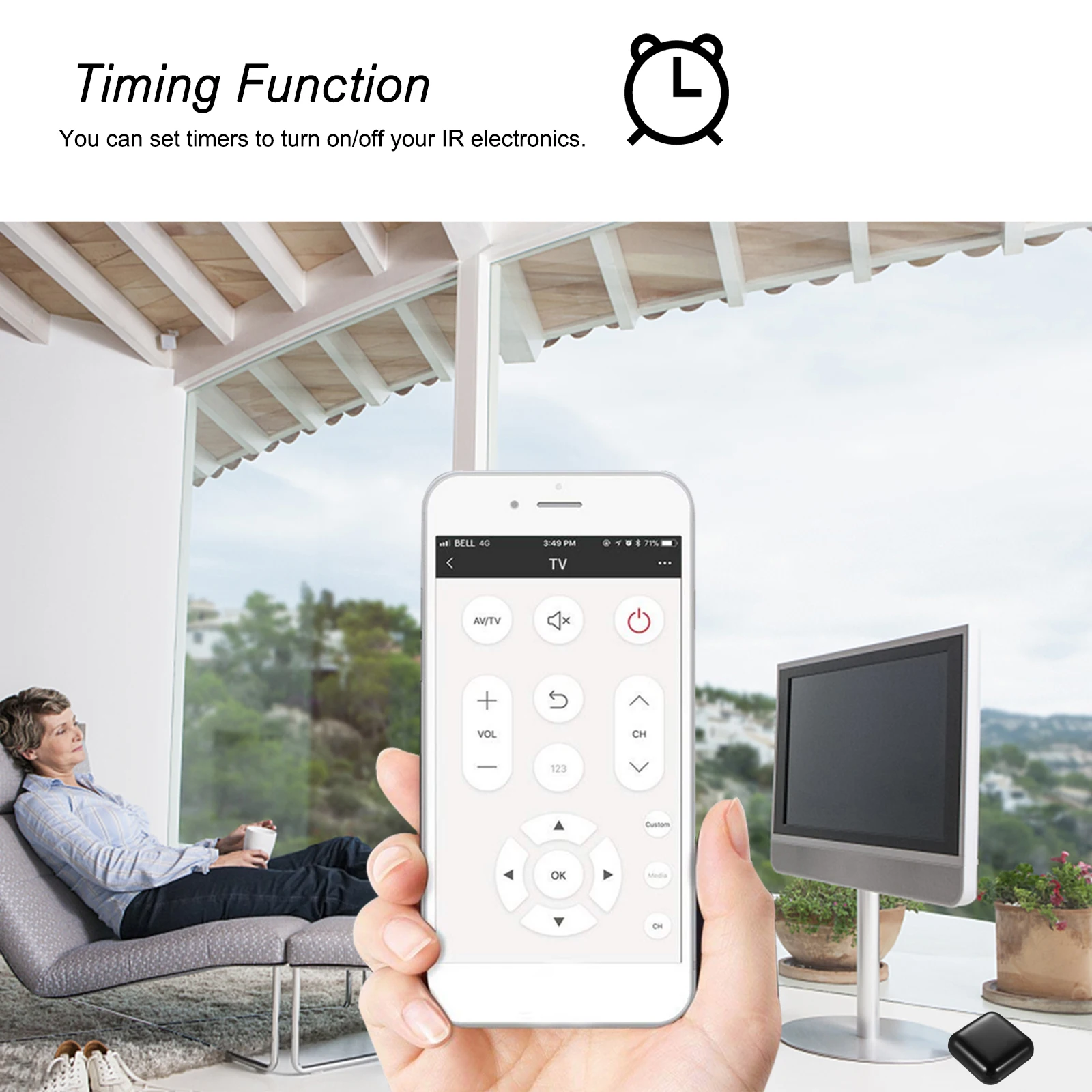

WiFi-IR Remote IR Control Hub Wi-Fi(2.4Ghz) Enabled Infrared Universal Remote Controller Tuya Smart Life APP Alexa Google Home