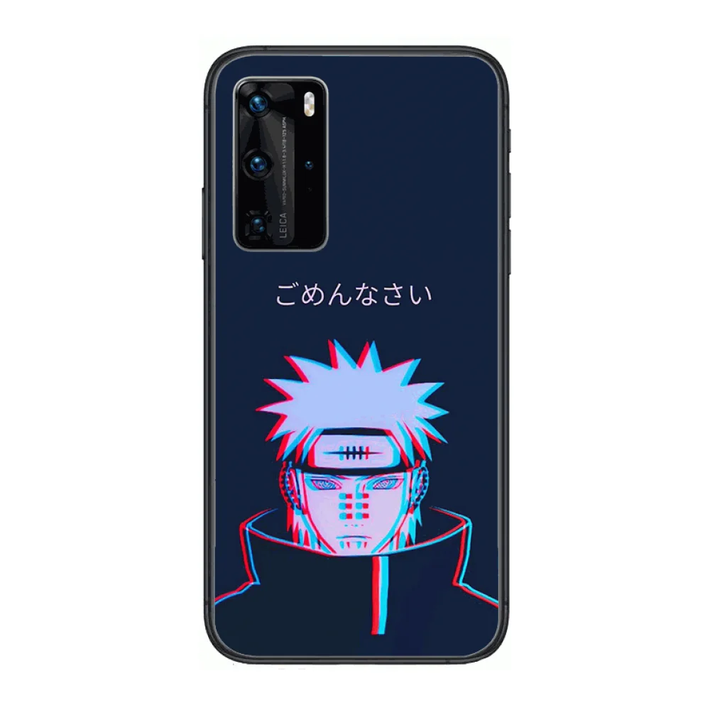

Handsome Naruto fans Matte Phone Case For Huawei P 40 30 20 10 Lite Smart Z Pro Black Etui Coque Painting Hoesjes comic fashion