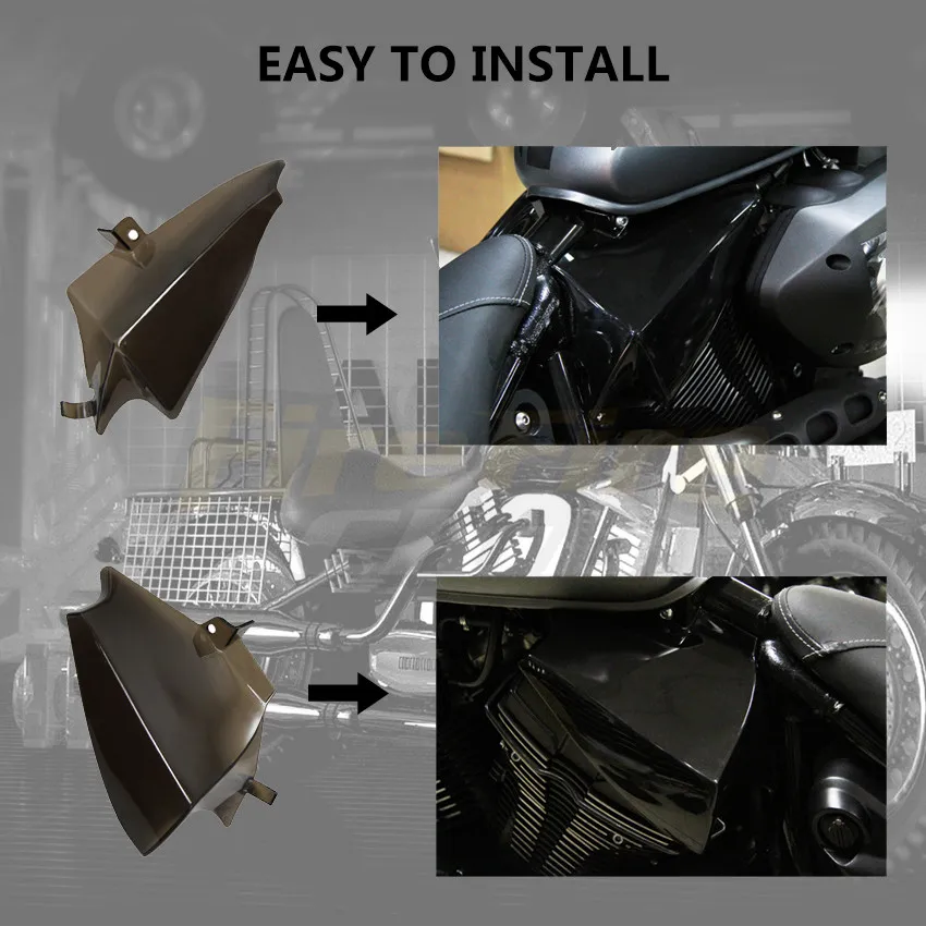 Тепловой экран для двигателя мотоцикла дефлектор воздуха средней рамы yamaha XVS 950