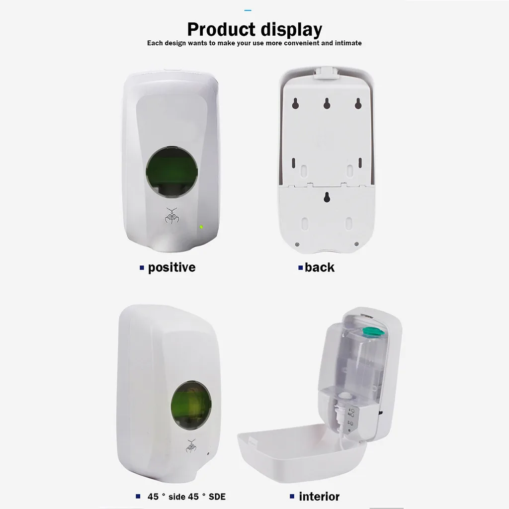 

Smart Automatic Liquid Soap Dispenser Wall Mounted Infrared IR Touchless Induction Sensor Hand Washing Container