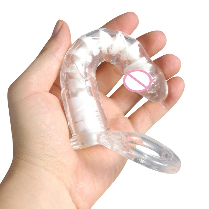 G Spot петух кольцо ремешок на фаллоимитатор Двойное проникновение Анальная пробка