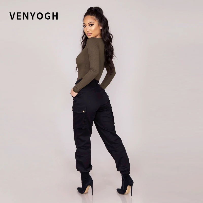 

2021 autumn and winter European and American overalls women's casual pants girls trousers woman pants cargo pants women