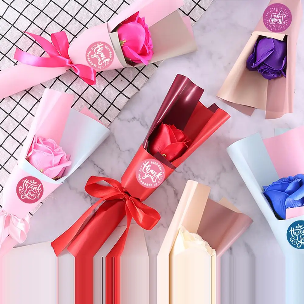 Ручной работы круглых наклеек 1 дюйм Спасибо наклейки этикетки для печати