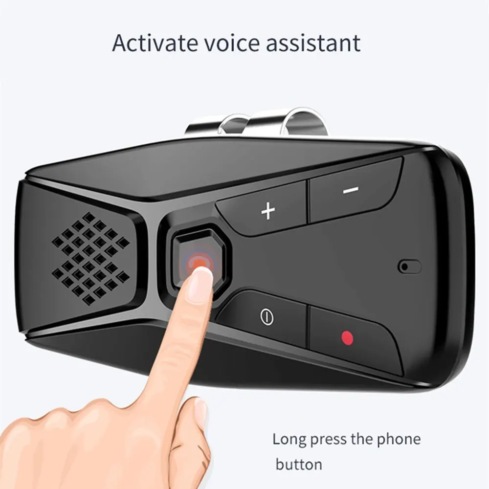 Bluetooth Car Handsfree MP3 Player Auto Stereo Hands free Kit Wireless SpeakerPhone Sun Visor BT Audio Adapter | Автомобили и